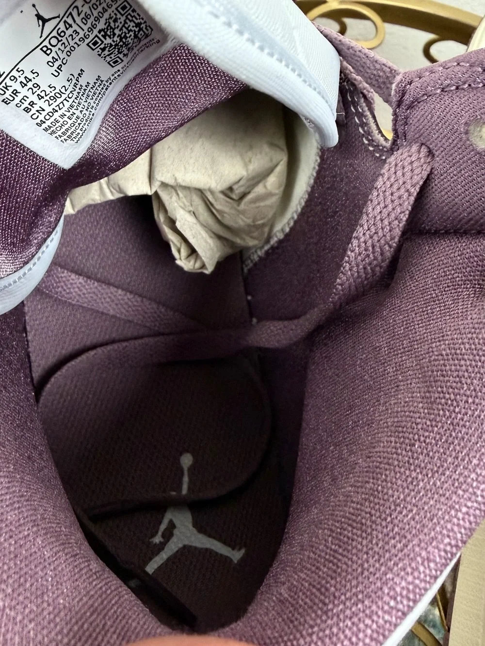 Nike Air Jordan 1 Mid Mauve-Sail UNISEX Size 12 BQ6472-050